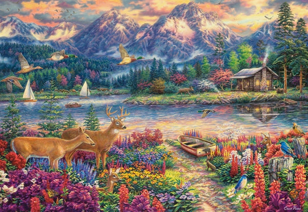 Castorland puslespil Spring Mountain Majesty med 1500 brikker