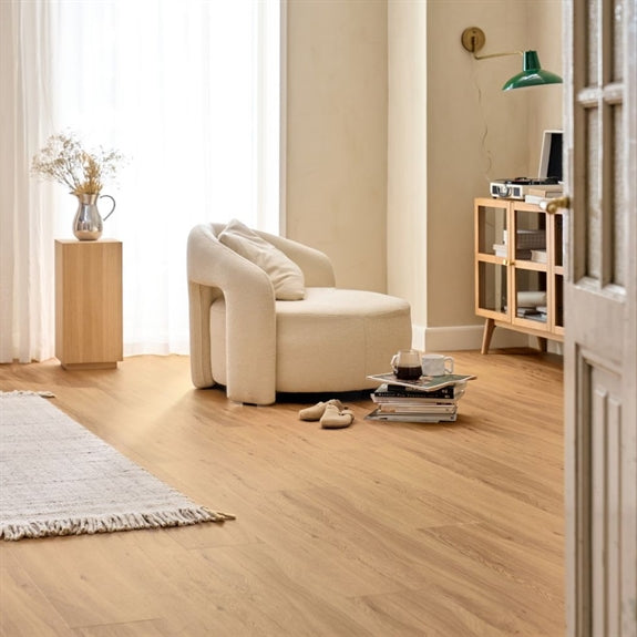 Timberman Novego Pro Plank vinylplanker i dekoret Windsor Nature med børstet overflade