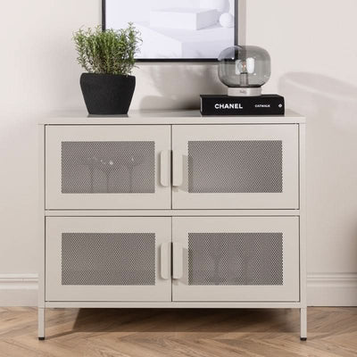 Se billigt tilbud på On-side skab i beige, 75 x 90 cm. Udsalg på reoler og skabe. Spar op til 59%. Hurtig levering!