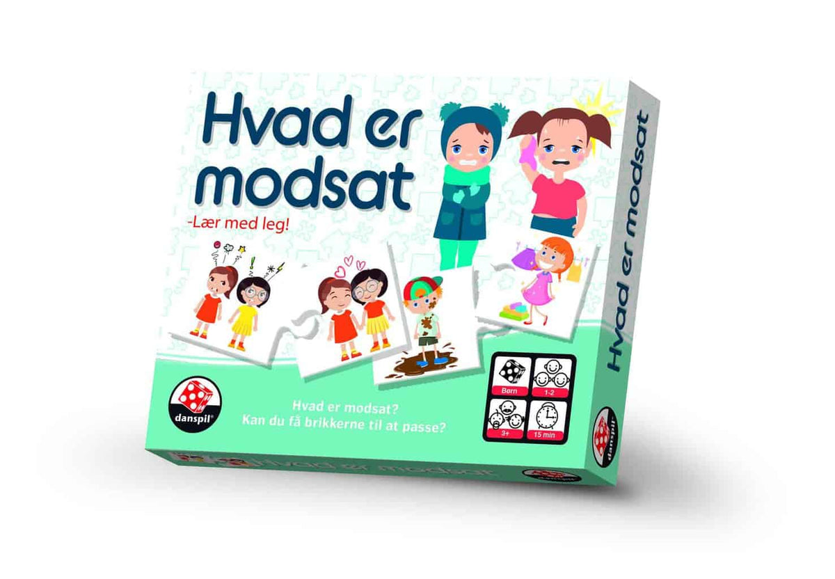 Danspil Hvad er Modsat, klassisk børnespil om modsætninger