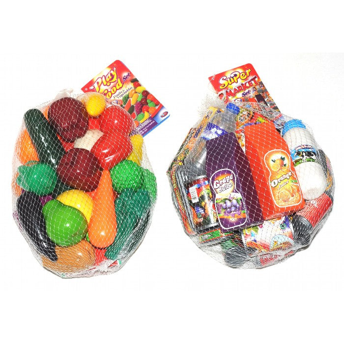 GA Toys legemad i net med 28 dele med dagligvarer og frugt og grønt