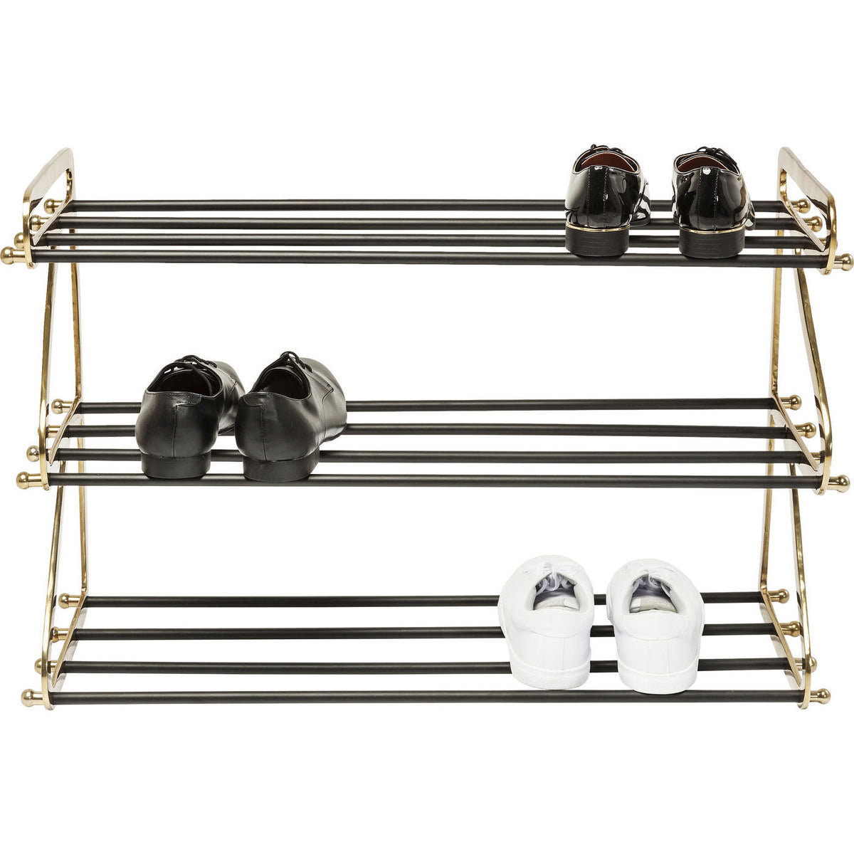 Se KARE DESIGN Walk Big skohylde - messing og sort metal, m. 3 hylder ❤ Kæmpe udvalg i Kare Design - Køb online på udsalg og tilbud lige nu ❤ Meget billig fragt og hurtig levering: 1 - 2 hverdage - Varenummer: Boboonline-16211 og barcode / Ean: 4025621825104 på lager - Udsalg på Møbler,Skoskabe og skohylder Spar op til 51% - Over 785 kendte brands på udsalg