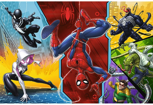 Børnepuslespil Upside Down – Spider-Man fra Trefl med 100 brikker