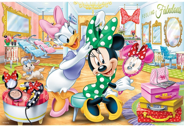 Børnepuslespil Minnie in Beauty Parlour – Disney fra Trefl med 100 brikker