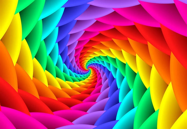 Enjoy puslespil Gradient Rainbow Swirl med 1000 brikker