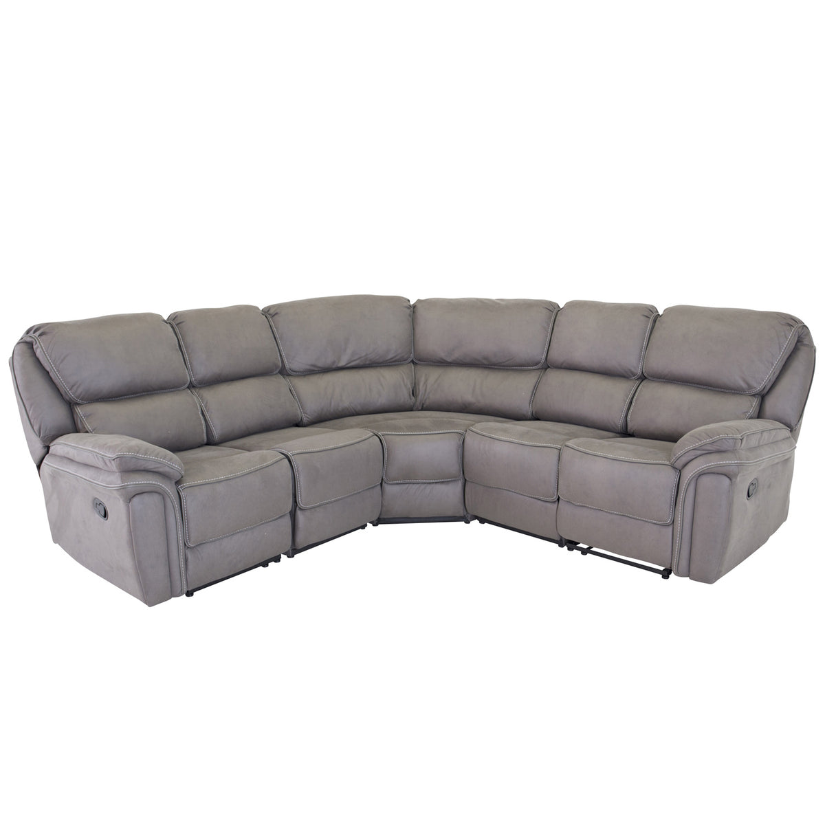 Grå hjørnesofa i stof, Venture Design Saranda med recliner