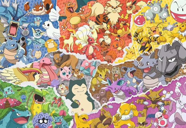 Puslespilsæske til Pokémon Allstars fra Ravensburger med 5000 brikker