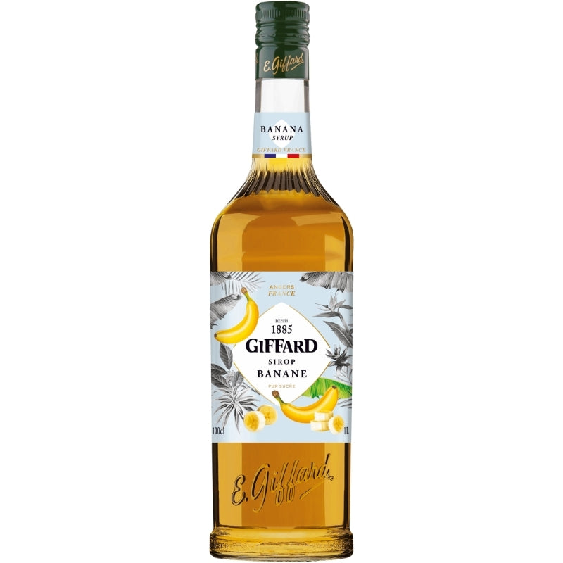 Flaske Giffard banansirup på 1 liter
