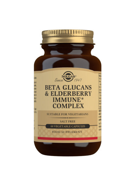 Pakke med Solgar Beta Glucan & Immune Complex med vitamin C, 60 kapsler