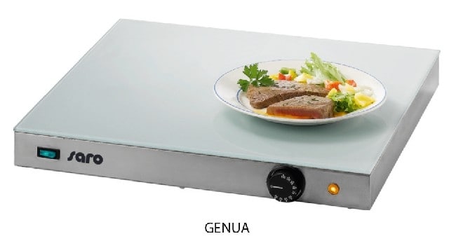 SARO varmeplade GENUA med top af hærdet glas