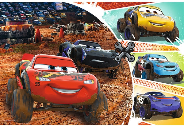 Trefl Cars 3 puslespil med 60 brikker til børn i 4-5-årsalderen