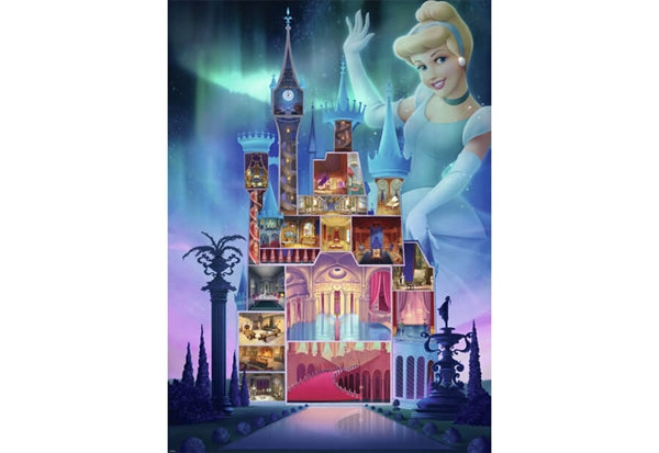 Puslespilsæske til Disney Castle Collection Cinderella fra Ravensburger med 1000 brikker