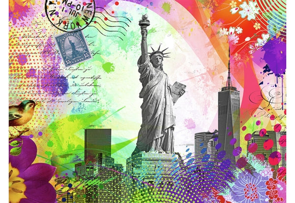 Æske til Ravensburger puslespil New York Postcard med 500 brikker