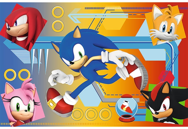 Trefl Sonic the Hedge Hog børnepuslespil med 60 brikker