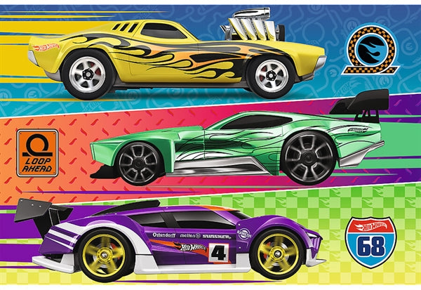 Børnepuslespil Hot Wheels fra Trefl med 60 brikker