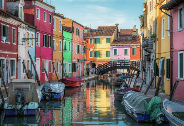 Ravensburger puslespil med motivet Burano, Italy, 1000 brikker