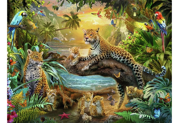 Ravensburger puslespil Leopards in the Jungle med 1500 brikker