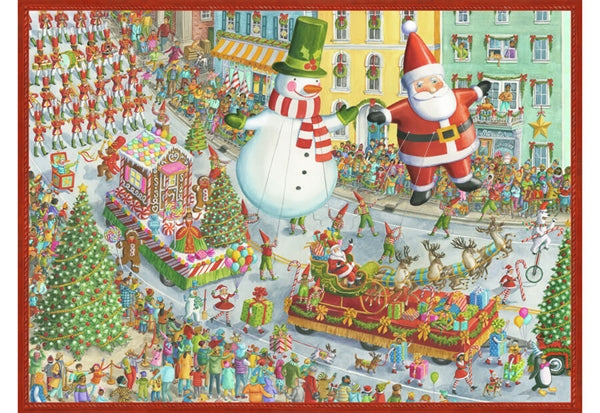 Ravensburger puslespil med 500 brikker, motiv Here Comes Christmas