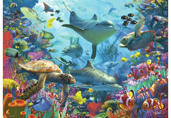 Ravensburger puslespil Coral Reef Retreat med 1000 brikker