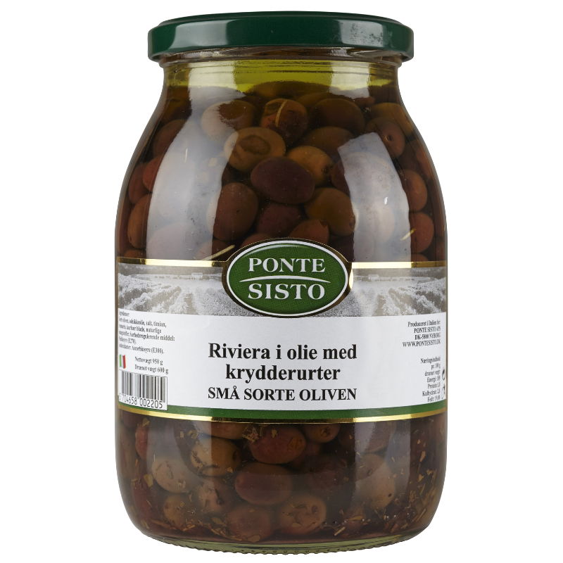 Se Oliven Sort Riviera i Olie/krydderurter 950 g ✔ Kæmpe udvalg i  Ponte Sistoisto - Køb online på udsalg og tilbud lige nu ✔ Hurtig levering: 1 - 2 Hverdage samt billig fragt - Varenummer: BAR-1402437 og barcode / Ean: 5704658002205 på lager - Udsalg på Hjem og have | Køkken og spisestue | Barudstyr Spar op til 61% - Over 1112 kendte brands på udsalg