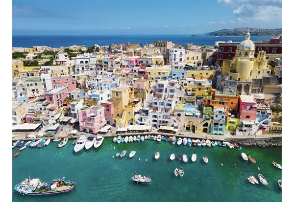 Ravensburger puslespil The Colors of Procida med 1500 brikker