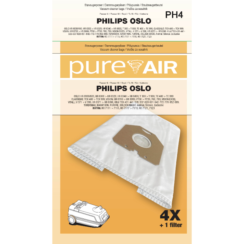 Se Støvposer Ph-4 Philips Oslo 4 Poser 1 Filter ✔ Kæmpe udvalg i Bolig Magasin - Køb online på udsalg og tilbud lige nu ✔ Billig fragt og hurtig levering - Varenummer: Barlife-1552199 og 5701761804993 på lager - Udsalg på Home - Rengøring - Rengøringsartikler Op til 63% rabat - Over 1.329 mærker på online udsalg