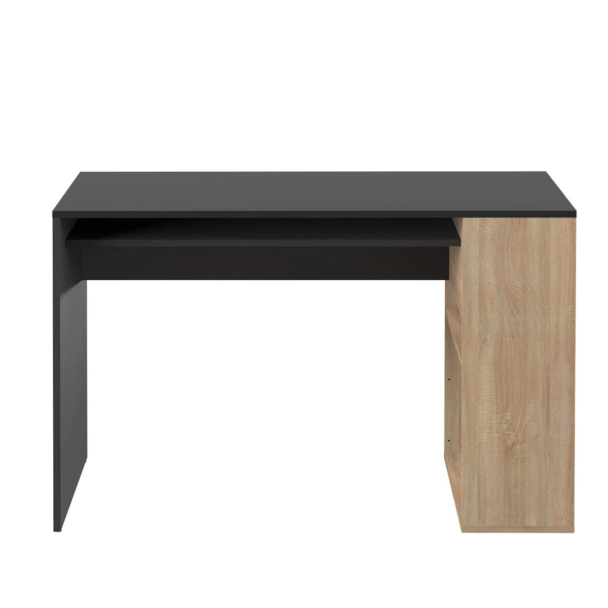 Temahome Yale skrivebord i sort og natur eg, 113,9x50 cm