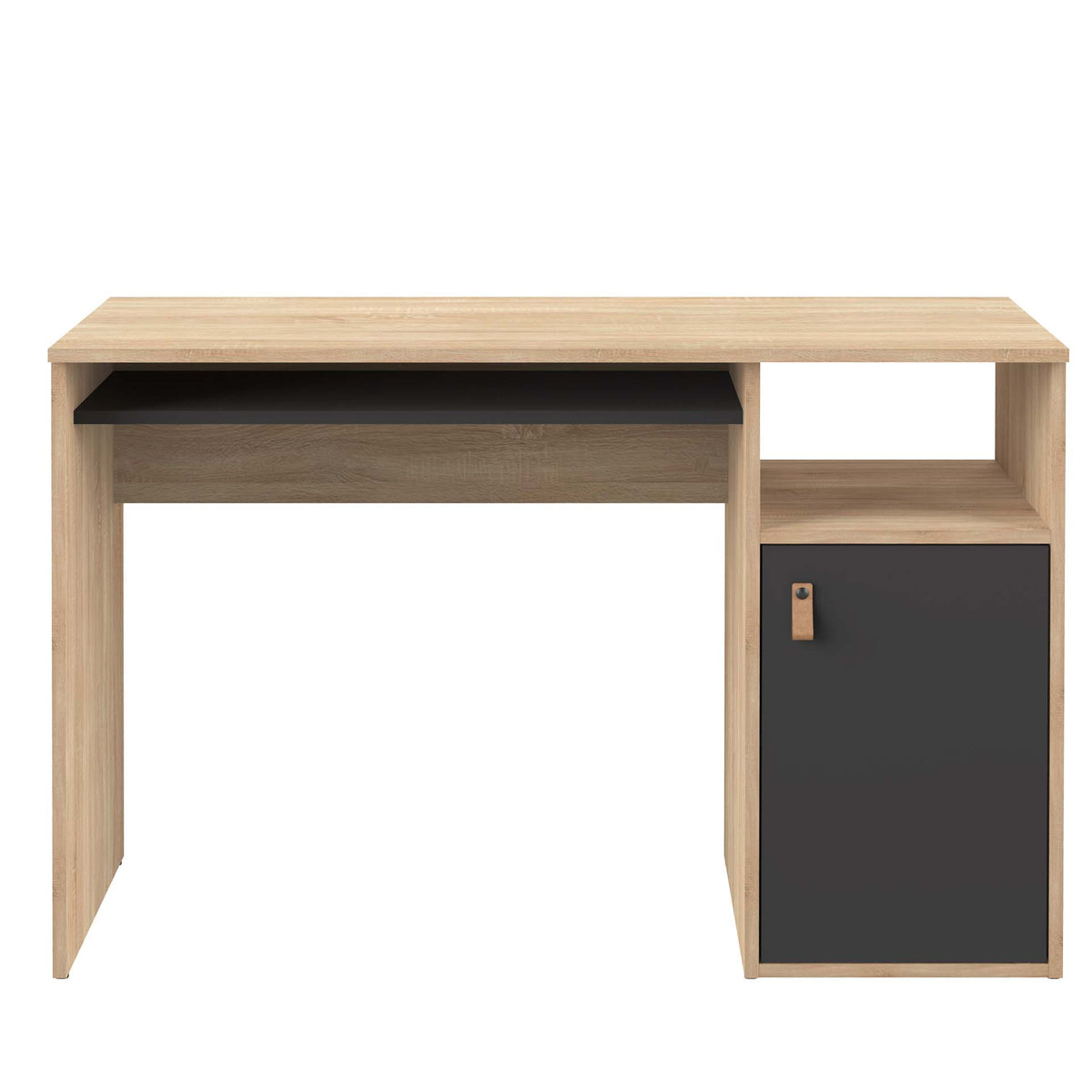 Temahome Oxford skrivebord i natur eg og sort, 115x50 cm