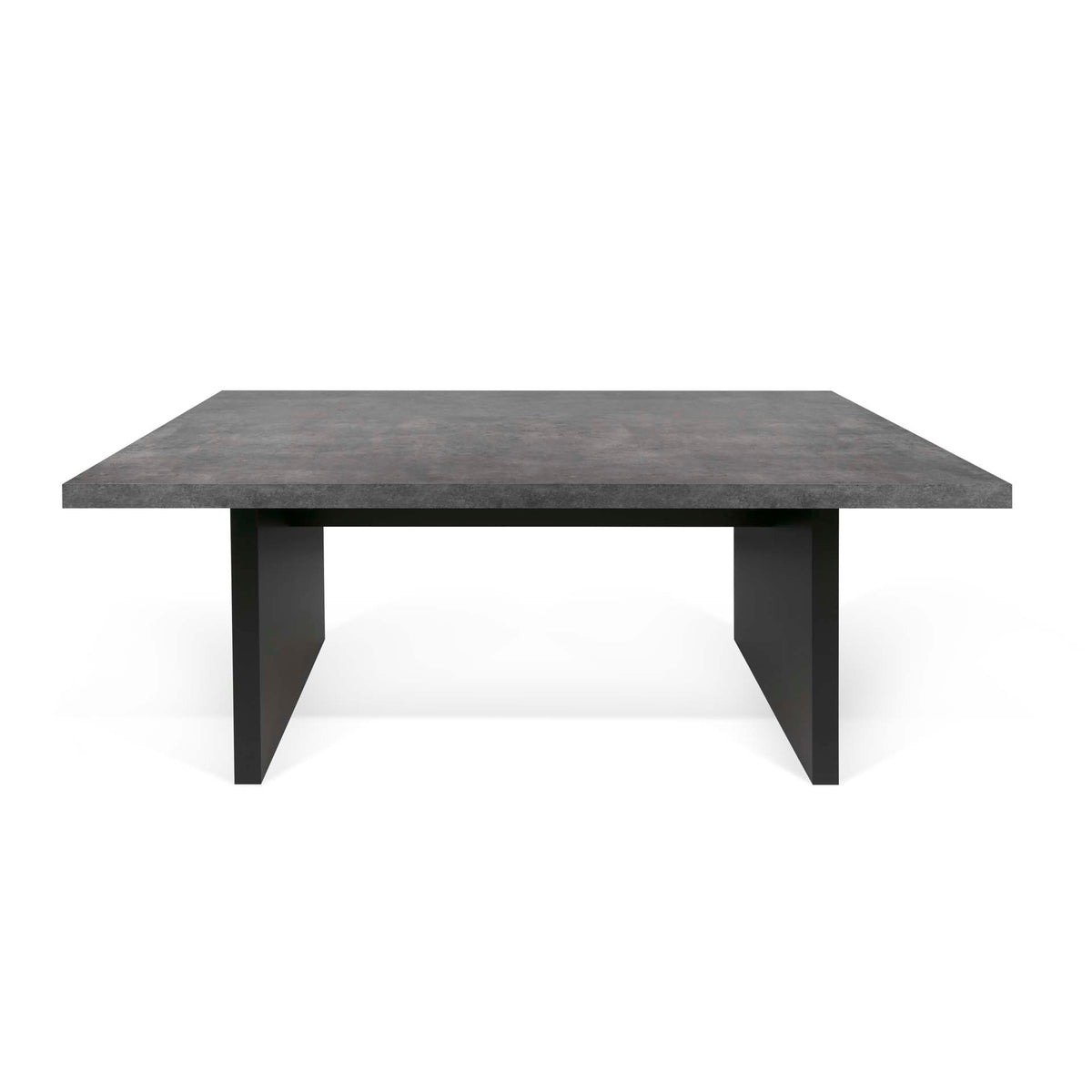 Temahome Detroit spisebord i grå betonlook og sort, 160x80 cm