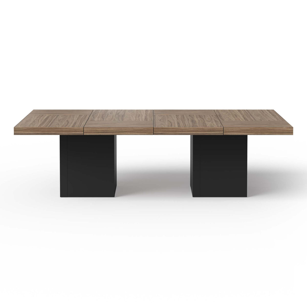 Temahome Chess spisebord i valnød og sort, 262x131 cm