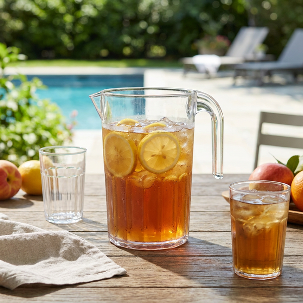 Smal transparent kande i polycarbonat på 0,75 liter fra Rbdrinks