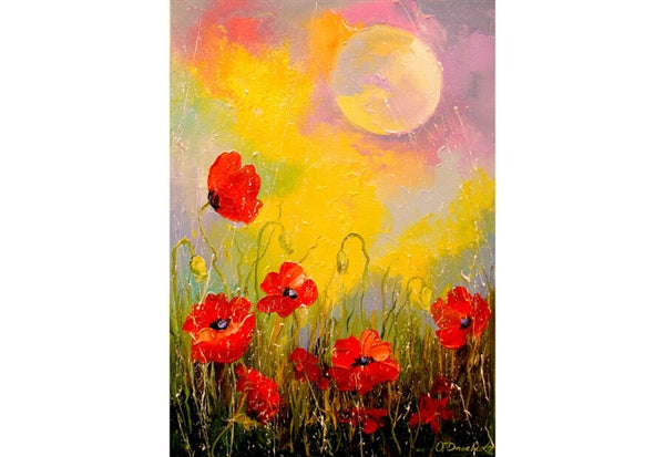 Enjoy puslespil Poppies in the Moonlight med 1000 brikker
