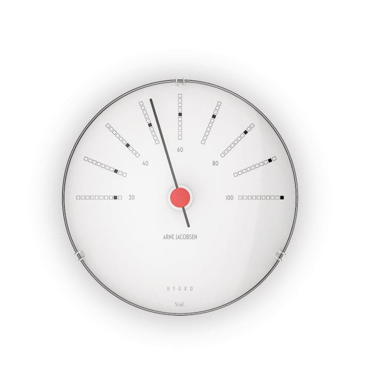 Se Arne Jacobsen - Bankers Hygrometer Ø12 cm hvid/sort/rød ❤ Stort online udvalg i Arne Jacobsen ❤ Meget billig fragt og hurtig levering: 1 - 2 hverdage - Varenummer: RKTK-AJ43685 og barcode / Ean: &