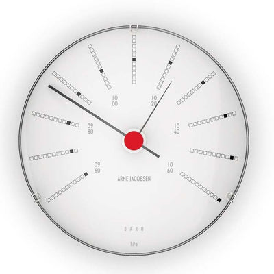 Se Arne Jacobsen - Bankers Barometer Ø12 cm hvid/sort/rød ❤ Stort online udvalg i Arne Jacobsen ❤ Meget billig fragt og hurtig levering: 1 - 2 hverdage - Varenummer: RKTK-AJ43686 og barcode / Ean: '5709513436867 på lager - Udsalg på Spar op til 67% - Over 1160 kendte mærker på udsalg