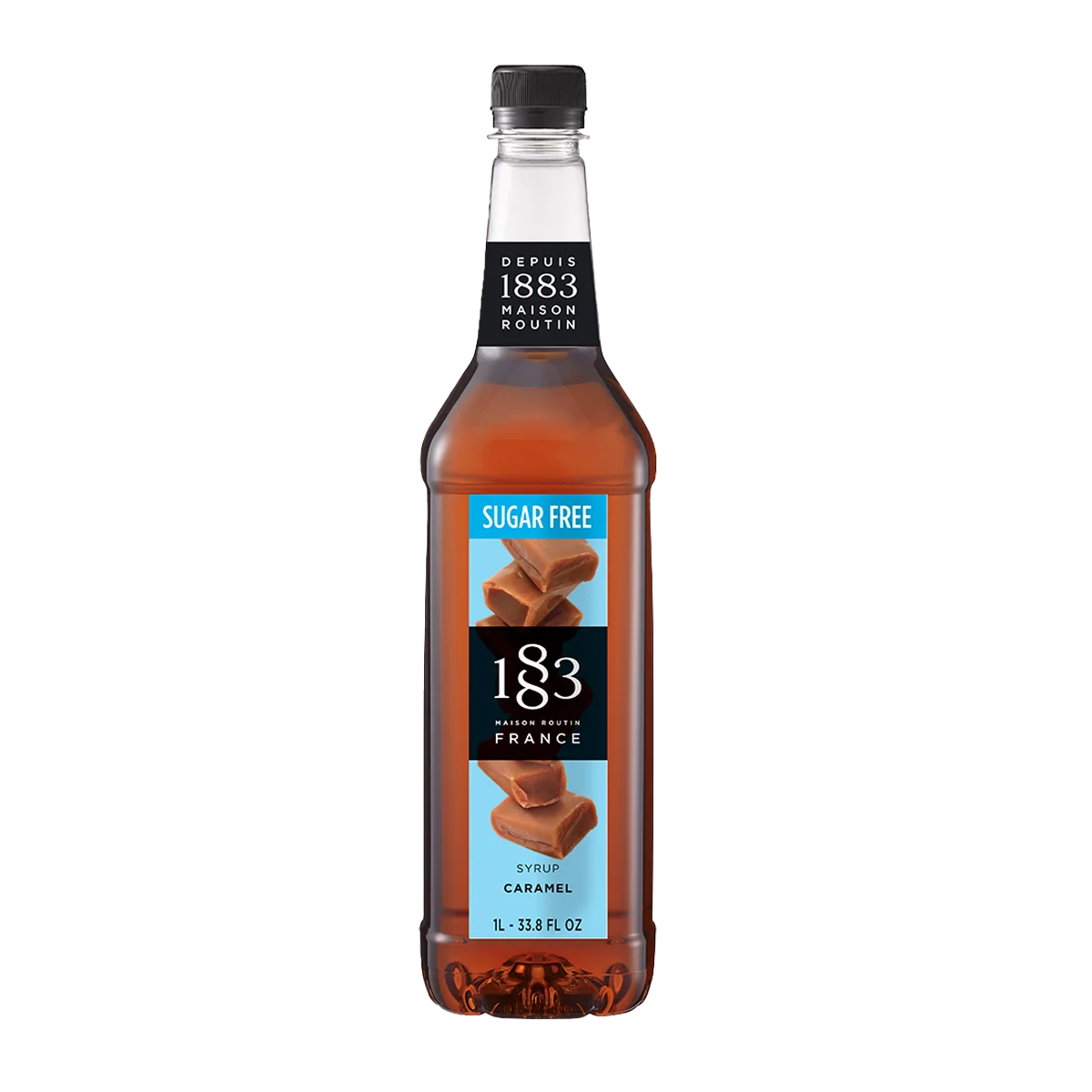 Flaske 1883 sukkerfri karamelsirup på 100 cl