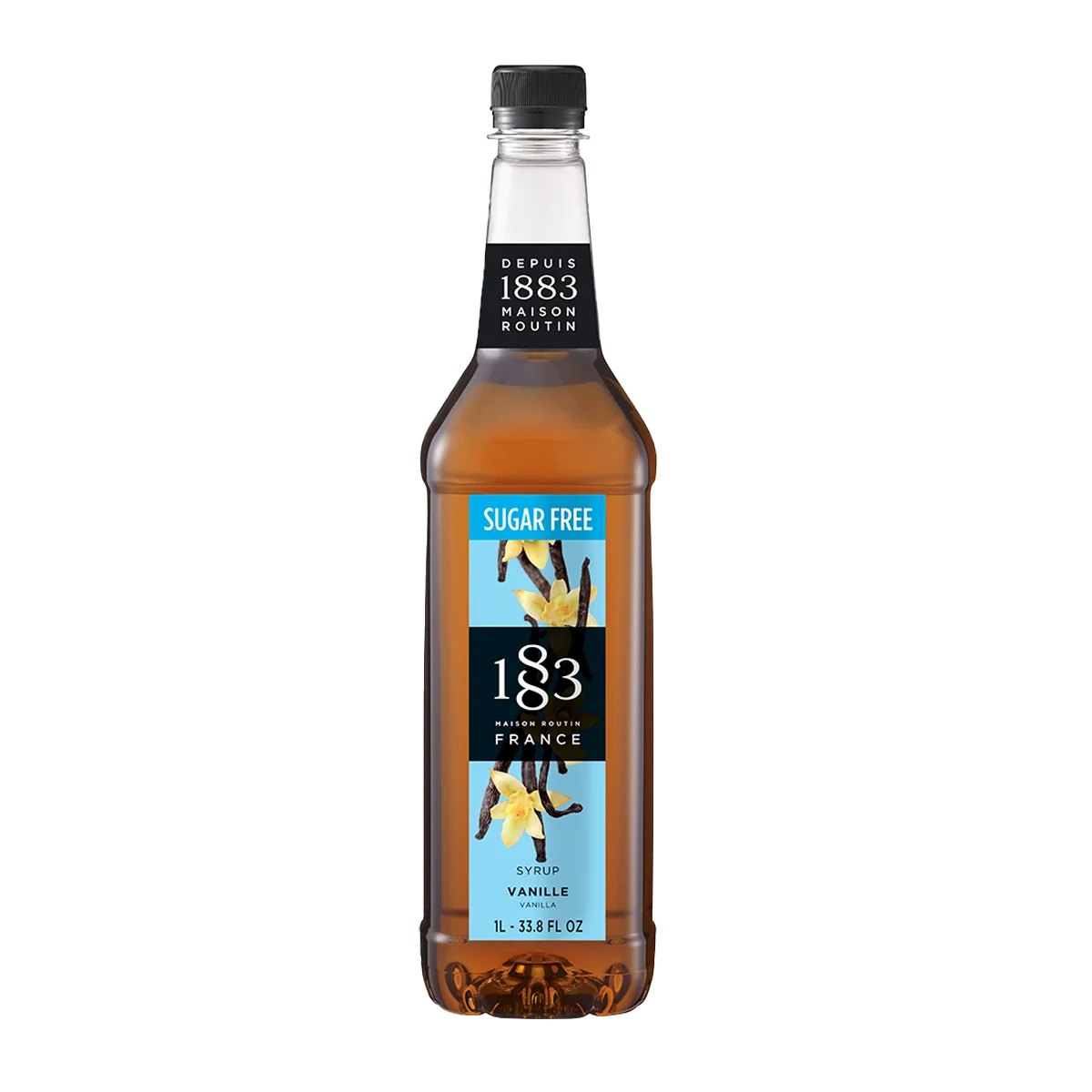 Flaske 1883 sukkerfri vaniljesirup på 100 cl