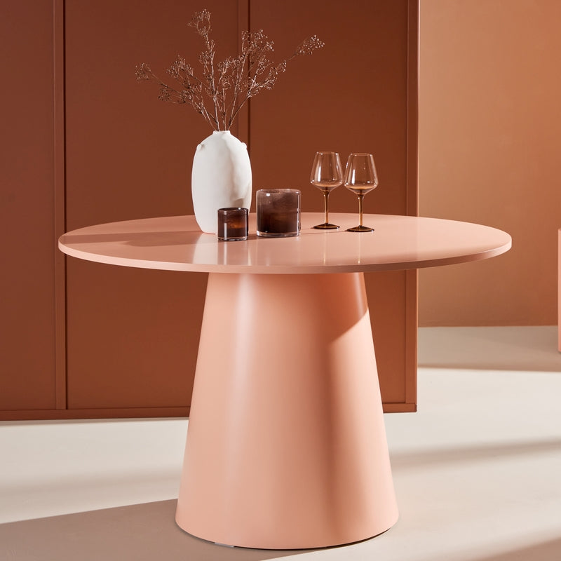 Se Pastello - Spisebord i rosafarvet MDF, diameter 110 cm. ❤ Kæmpe udvalg i 3-nordic - Køb online på udsalg og tilbud lige nu ❤ Billig fragt og hurtig levering - Varenummer: 3-nordic-8502 og barcode / Ean: på lager - Udsalg på Spisestue - Spiseborde - Moderne designs - unikt, nytænkende og individuelt Spar stort – op til 59% - Eksklusivt udsalg på over 2.739 brands