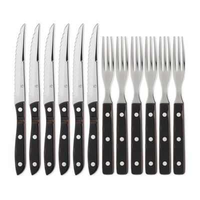 Se Gense Gense Old Farmer Classic grillbestik, 12 dele 6+6 rødbrun ✔ Kæmpe udvalg i Gense ✔ Hurtig levering: 1 - 2 Hverdage samt billig fragt - Varenummer: NDN-18953-01 og barcode / Ean: '7319017048923 på lager - Udsalg på Home & Garden - Kitchen & Dining - Tableware - Flatware - Table Knives Spar op til 63% - Over 1324 kendte brands på udsalg