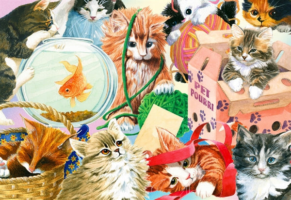 Enjoy-puslespillet Curious Cats med 1000 brikker