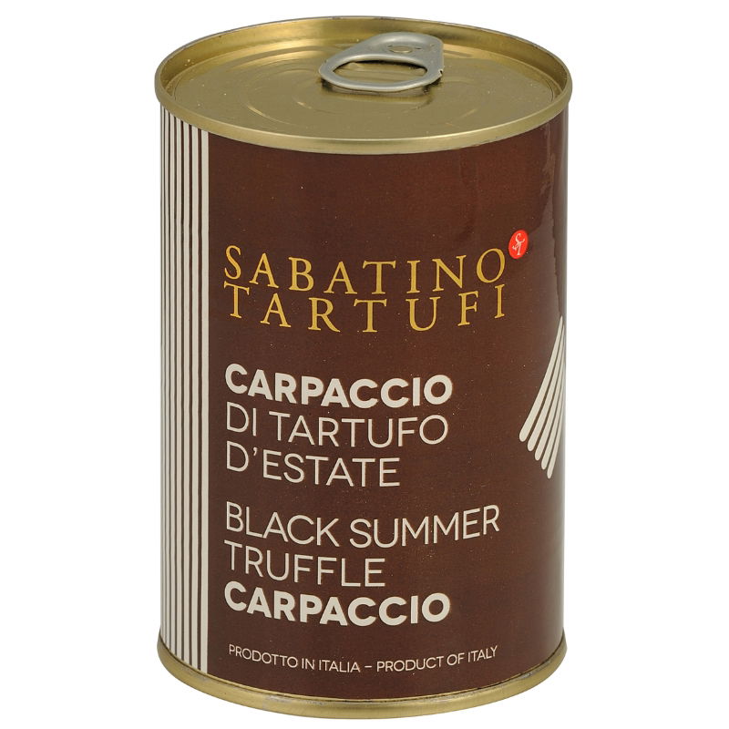 Se Trøffel Carpaccio 100% Sort Ds 400 g ✔ Kæmpe udvalg i Sabatino - Køb online på udsalg og tilbud lige nu ✔ Billig fragt og hurtig levering - Varenummer: Barlife-1402396 og 8054615330078 på lager - Udsalg på Delikatesser - Kolonial - Saucer & Soya Spar stort – op til 71% - Eksklusivt udsalg på over 2.739 mærker