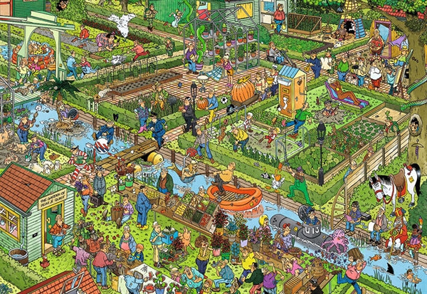Jumbo puslespil Vegetable Garden af Jan van Haasteren med 1000 brikker