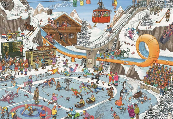 Jumbo puslespil The Winter Games i serien Jan van Haasteren med 1000 brikker
