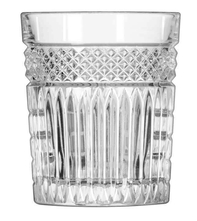 Libbey Radiant drikkeglas på 35 cl med geometrisk facetmønster