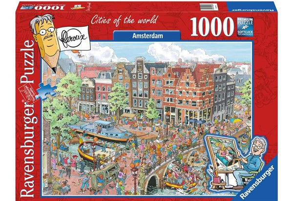 Ravensburger puslespil Amsterdam med 1000 brikker