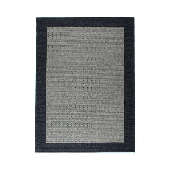 Mørkegråt Casablanca tæppe fra HC Interior Rugs, 160 x 240 cm, fladvævet med små prikker