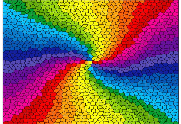 Enjoy puslespil Stained Glass Rainbow Burst, 1000 brikker