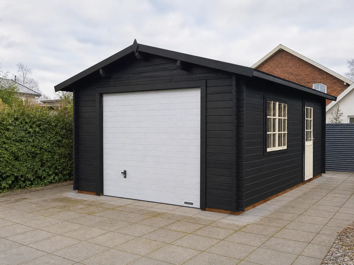 Enkelt selvbyg garage Garage 380 fra Sølund Huse, 19,8 m²