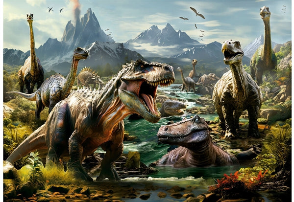Educa puslespil Fierce Dinosaurs med 1000 brikker