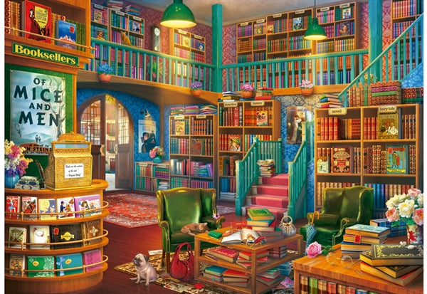 Educa puslespil Wonderful Bookshop med 1000 brikker