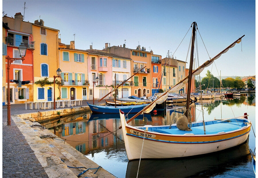 Puslespil Harbour in Martigues, Provence fra Educa med 1000 brikker